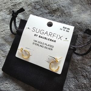 14K Gold Plated Sterling Silver Earrings